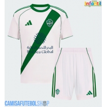 Camisa de time de futebol Al-Ahli Replicas 2º Equipamento Infantil 2025-26 Manga Curta (+ Calças curtas)